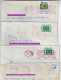 Brazil 1991/1996 4 Shipped Cover With Definitive Stamp And With Postmark In Red Ink (the Ink Of Meter Stamp Machines) - Brieven En Documenten