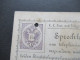 Österreich 1886 Telefonkarte Sprechkarte Ein Fl. TK 2 Gebraucht / Gelocht Violetter L2 Wien I. Effectenbörse - Briefkaarten