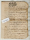 VP23.000 - Cachet Généralité De RIOM - Acte De 1709 - - Seals Of Generality