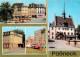 73013069 Poessneck Rathaus Marktplatz Mauritiusbrunnen HO Hotel Posthirsch Poess - Pössneck