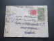 Bizone Am Post MiF 1.4.1946 Auslandsbrief In Die CSR Mit Zensurstempel Und Zensurstreifen / Retour Fröndenberg (Ruhr) - Brieven En Documenten