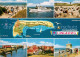 73010150 Langeoog Nordseebad Strandpartien Inselkarte Inselzug Teilansicht Lange - Langeoog