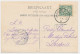 12- Prentbriefkaart Enkhuizen Stavoren 1908 - Stoombootveer - Grootrondstempel - Enkhuizen