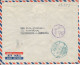 Egypt Air Mail Cover Sent To Denmark Cairo 3-9-1958 All The Stamps Are On The Backside Of The Cover - Poste Aérienne