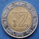 MEXICO - 2 Pesos 2021 Mo KM# 604 Estados Unidos Mexicanos Monetary Reform (1993) - Edelweiss Coins - Messico