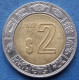 MEXICO - 2 Pesos 2022 Mo KM# 604 Estados Unidos Mexicanos Monetary Reform (1993) - Edelweiss Coins - Mexico