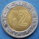 MEXICO - 2 Pesos 2023 Mo KM# 604 Estados Unidos Mexicanos Monetary Reform (1993) - Edelweiss Coins - Mexique