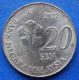 MALAYSIA - 20 Sen 2022 "Jasmine Flower" KM# 203 Republic (1963) - Edelweiss Coins - Malaysie