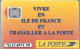 CARTE-PUBLIC-F-136B.590.4-1990-50U-SC5An-Trou 6-LA POSTE-Ile De France-2 Impact-21-3 Styl-21511 -UTILISEE-  TBE-RARE - 1990