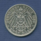 Preußen 2 Mark 1905 A, Kaiser Wilhelm II., J 102 Ss-vz (m3733) - 2, 3 & 5 Mark Argento