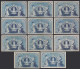 11 Stück á 100 Mark 1908  Ro 34 Pick 34 Verschiedene Unterdruck Buchstaben - Autres & Non Classés