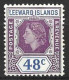 LEEWARD Is.....QUEEN ELIZABETH  II..(1952-22..).....48c.......SG136......(CAT.VAL.£8..).........MH..... - Leeward  Islands