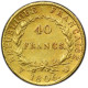 Monnaie Gradée PCGS AU 53-Premier-Empire 40 Francs Napoléon Ier 1806 Lille - 40 Francs (gold)