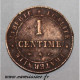 GADOURY 88 - 1 CENTIME 1875 A - PARIS - TYPE CÉRÈS - KM 826 - TTB - 1 Centime