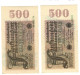 Color 500 Million WW2 Germany Nazi Propaganda FORGERY Overprint On Genuine 1923 Banknote AUNC - Other & Unclassified