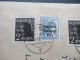 SBZ 1948 Kontrollrat Mit Aufdruck SBZ MiF Nr.182 (3) Und 186 Ortsbrief Und Tagesstempel Quedlinburg Mit Abs. Stempel - Storia Postale