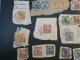 DJ 18 CHINA  LOT DE TP SUR FRAGMENTS LETTRES   . +AFF INTERESSANT +++ - Oblitérés