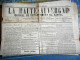 2C SAGE BRUN REPUB FRANC  Cachet De ST FLOUR Sur Journal LA HAUTE AUVERGNE CANTAL Du 3O JUIN 1877 - Zeitungsmarken (Streifbänder)