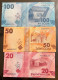 KYRGYZSTAN: NEW Set Of  3 Banknotes 20+50+100 SOM 2023/2024 UNC Nice Be First To Have - Kirguistán