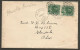 1913 Cover 2x1c Admirals Duplex Elora Ontario To USA - Histoire Postale