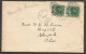 1913 Cover 2x1c Admirals Duplex Elora Ontario To USA - Storia Postale