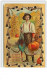 Carte Gaufrée - A Happy Thanks Giving - Homme Tenant Une Dinde Et Une Citrouille - Thanksgiving