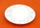 6 Assiettes Creuses  Porcelaine Blanche à Décor De Feuillage - Teller