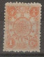 1894 DOWAGER 1 Candarin  Orange-red MINT H CHAN22 Scv $60 - Unused Stamps