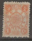 1894 DOWAGER 1 Candarin  Orange-red MINT H CHAN22 Scv $60 - Neufs