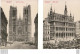 BRUXELLES BRUSSELS Lot De 12 CPA Grand Format État Luxe (format Double 13,9 Cm X 18 Cm ) - Lotes Y Colecciones