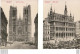 BRUXELLES BRUSSELS Lot De 12 CPA Grand Format État Luxe (format Double 13,9 Cm X 18 Cm ) - Sets And Collections