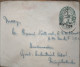 India Cochin Postal Stationary Used Minor Error Rotated Overprint - Cochin