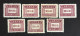 1947  China - Postage Due - 7 Stamps - 1912-1949 Republic