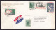 USA: Airmail Cover To Germany, 1964, 5 Stamps, Cactus, Ship, History, Rare Label Icelandair, Airlines (damaged; Stains) - Covers & Documents