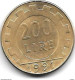 Italy 200 Lire 1991  Km 105 Xf+/ms60 - 200 Lire