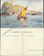 Postcard Gibraltar "CHOCOLATERIE D'AIGUEBELLE" Art Panoramic View 1910 - Gibraltar