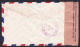 USA: Airmail Cover To Czechoslovakia, 1954, 1 Stamp, Label Opened By Customs Currency Control (minor Damage; Creases) - Brieven En Documenten