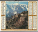 Almanach  Calendrier  P.T.T  -  La Poste -  1977 - Village De Brantes Et Le Veentoux - Aiguille De Chamonix - Formato Grande : 1971-80