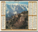 Almanach  Calendrier  P.T.T  -  La Poste -  1977 - Village De Brantes Et Le Veentoux - Aiguille De Chamonix - Tamaño Grande : 1971-80