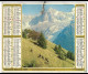 Almanach  Calendrier  P.T.T  -  La Poste -  1977 - Village De Brantes Et Le Veentoux - Aiguille De Chamonix - Tamaño Grande : 1971-80