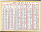 Almanach  Calendrier  P.T.T  -  La Poste -  1973 - Grossformat : 1971-80