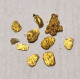 3 Scagliette Di Oro Italiano Misura 1-2mm Fiume Ticino Italia - Mineralien