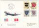 Liechtentein 1971 First Flight Cover Swissair Jumbo-Jet Vaduz-New York L Illustrated Letter Cover B240301 - Autres (Air)