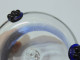 Delcampe - -POT VASE VERRE De MURANO 3 PIEDS PETITES FLEURS BLEUES Signé Collection    E - Glass & Crystal