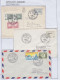 Greenland Station Stromfjord  5 Covers + Postcard "sitting Sun"  (GB177) - Wetenschappelijke Stations & Arctic Drifting Stations