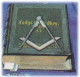 Mt Olive Masonic Lodge 150th Anniversary, Bible, Charter 1835, Seeing Eye, Lodge Banner, Plumbline, Book Freemasonry FDC - Freemasonry