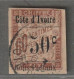 COTE D'IVOIRE - COLIS POSTAUX / N°6 Obl (1903) 50c Sur 60c Brun - Usados