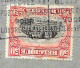 N206- BELGIQUE-PERFINS BB-LETTRE DE BRUXELLES DU 15/06/21 POUR SMYRNE-AU DOS CACHET TRESOR ET POSTE 528 DU 27/06/21 - 1909-34