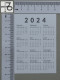 CALENDARS  - ANIMAUX - 2024 - 2 SCANS  - (Nº58395) - Tamaño Pequeño : 2001-...