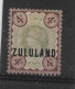 ZULULAND 1888 4d SG 6 MOUNTED MINT Cat £60 - Zoulouland (1888-1902)
